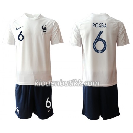 Frankrike Paul Pogba 6 Barn Bortedraktsett Euro 2020 Kortermet (+ Korte bukser)